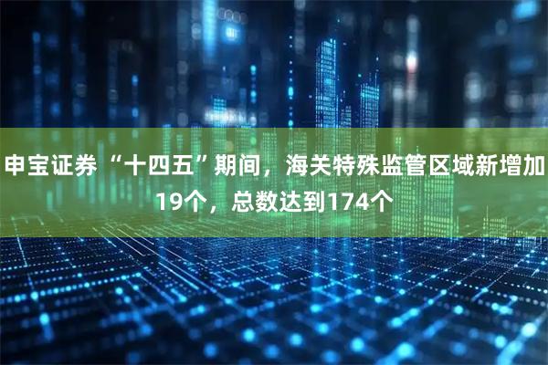 申宝证券 “十四五”期间，海关特殊监管区域新增加19个，总数达到174个